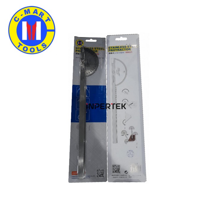 

Sarila Penggaris Busur 10 Inch Protractor Stainless Steel Alat D0025