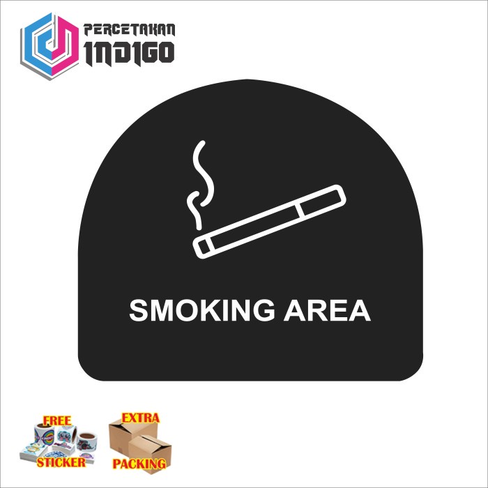 

Terlaris papan acrylic hitam setengah bualat smoking area Keren