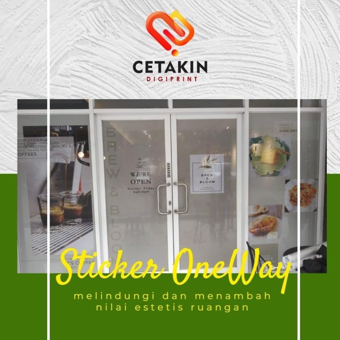 Cetak Sticker One Way Vision / Sticker Kaca