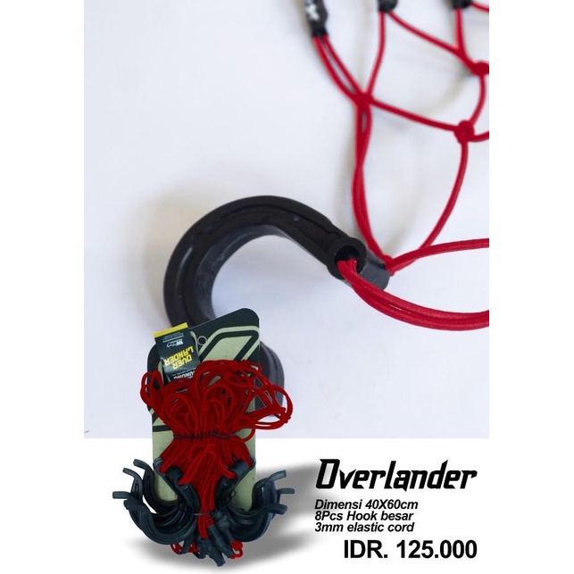 Jaring Kambing Gunung Overlander Jaring Motor Jaring Helm Tas Jas