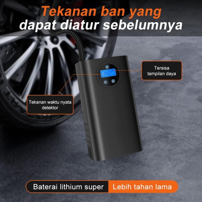 Imuto Pompa Ban Elektrik Mobil Pompa Sepeda Portable Pompa Ban Motor