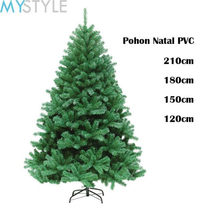 POHON NATAL POLOS UK 120/150/180/210CM CHRISTMAS TREE HIJAU ARTIFICIAL