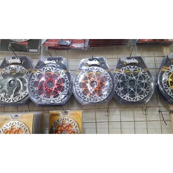 Disc Cakram Piringan Traction Racing Titanium Oren Hitam Gold Biru