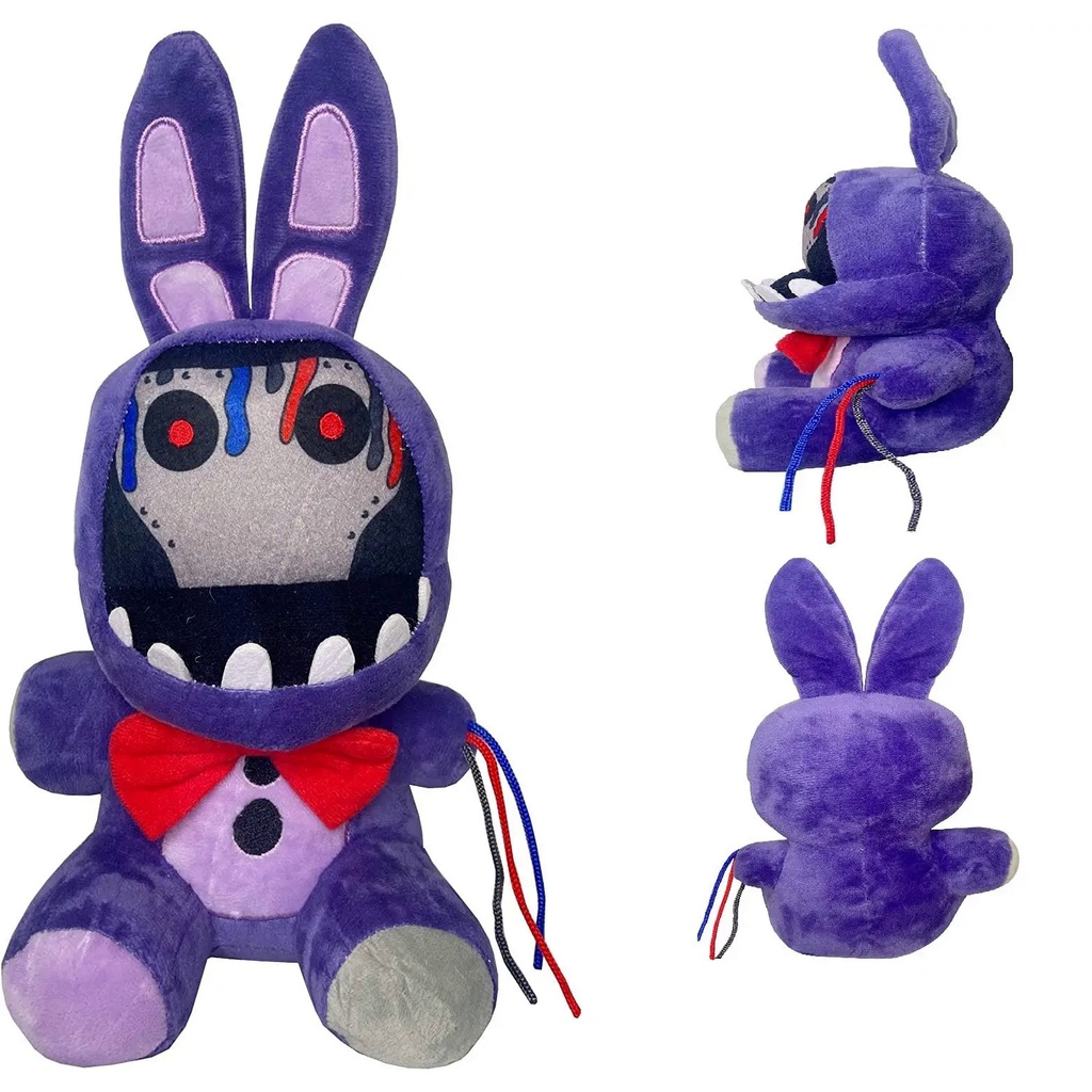 Withered Purple Bunny Plush Toys 7 Inches FNAF Security Breach Bonnie Doll Collectible Nightmare Fre