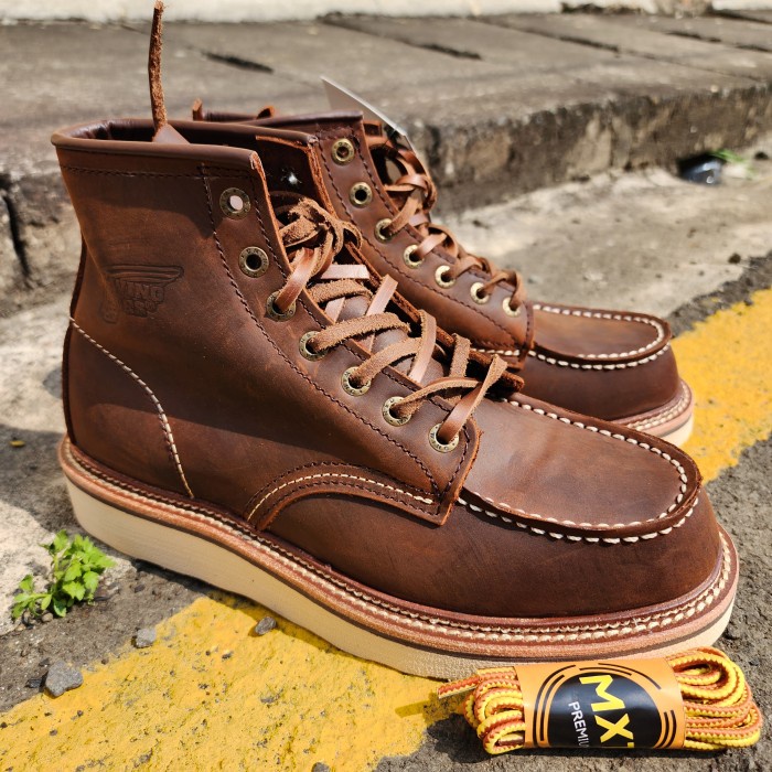 SEPATU BOOTS 1907 CLASSIC HERITAGE MOCTOE CRAZY HORSE LEATHER ORIGINAL