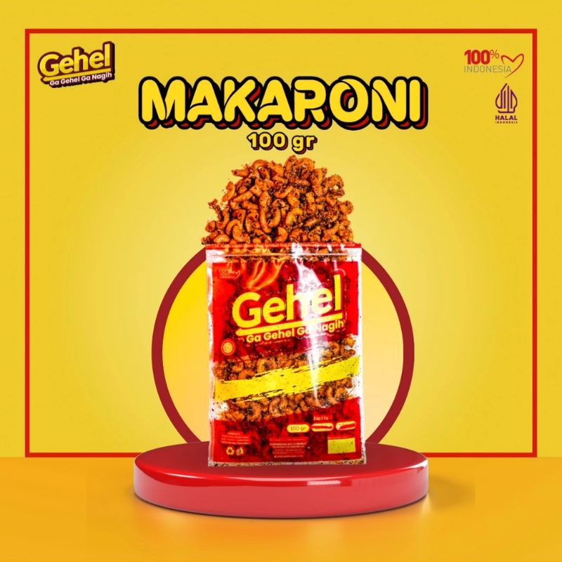 

MACARONI/MAKARONI GEHEL 100GR - MAKANAN RINGAN