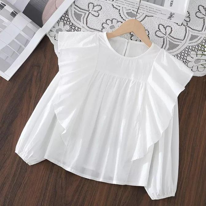 Baju anak perempuan lengan panjang/blouse polos