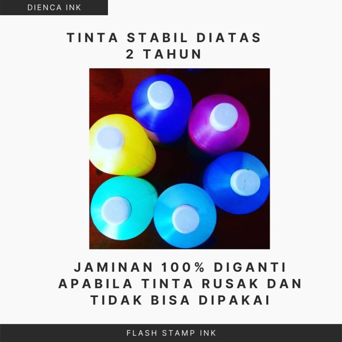 

Asli Tinta Stempel Flash Dienca Official 1 Liter Warna Biru Bebas Ongkir