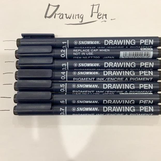 

BISA COD SNOWMAN SPIDOL DRAWING PEN 0.05-0.8 FULL SET PENA SKETSA BOLPEN TERBARU