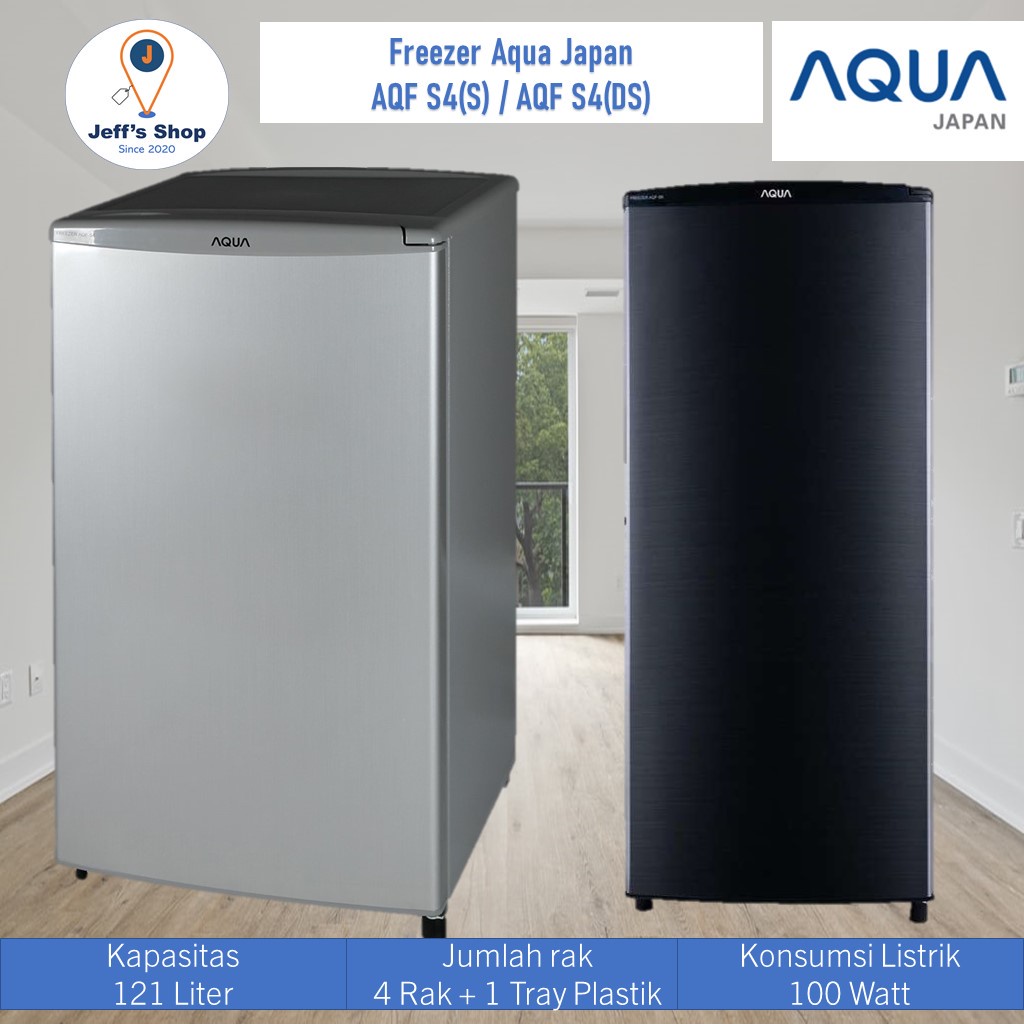 Kulkas Produksi / Freezer Aqua Japan [121 Liter] AQF S4(S) / AQF S4(DS)