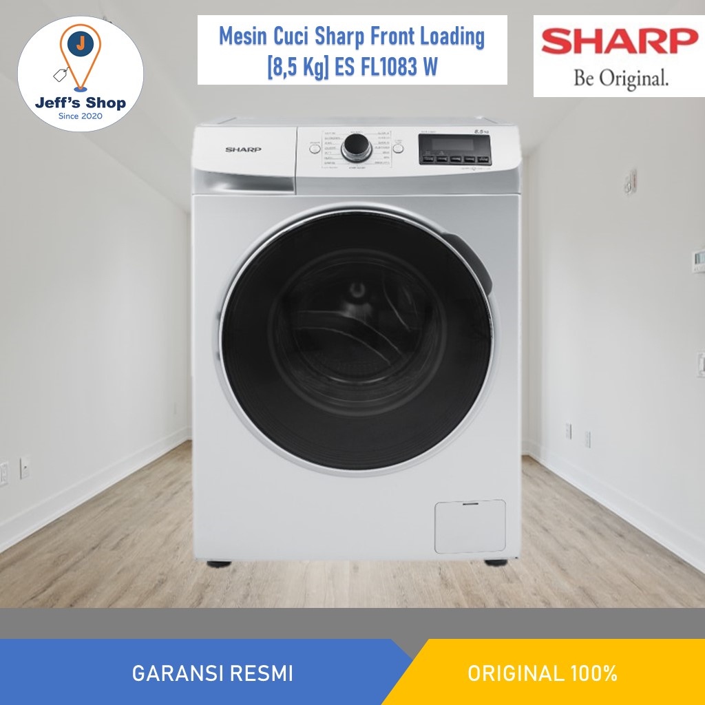 Mesin Cuci Sharp Front Loading [8,5 Kg] ES FL1083W