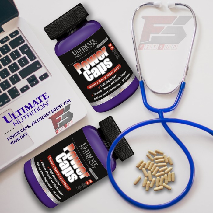 POWER CAPS 90caps Ultimate Nutrition pre workut PowercCaps