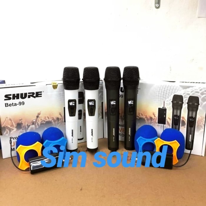 MIC WIRELESS SHURE BETA 99 MICROPHONE SHURE BETA99 HANDHELD PEGANG