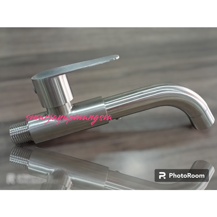 Kran tembok stainless panjang / Kran Tembok Wastafel / Kran Stainless