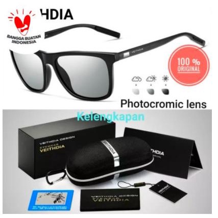 Original kacamata Kaca mata polarized photocromic sunglasses Pria