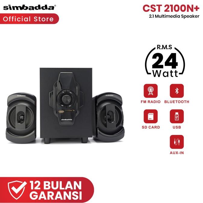 Speaker Bluetooth Simbadda CST 2100N+ - Subwoofer Bass Music Player