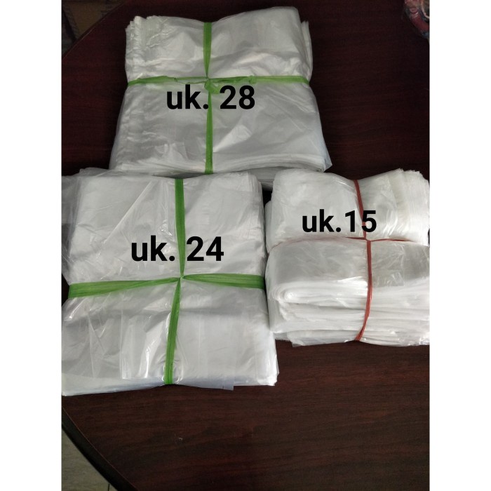 

Promo Kantong Kresek Bening Kiloan Uk 15/ 24 /28 Terbaru