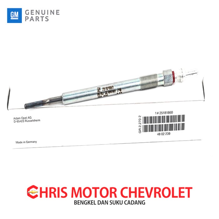 Glow Plug Busi Pemanas Captiva Fl Diesel Original Gm 25181860 Kode Hm138