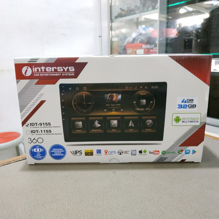Head unit android intersys idt9156 - tv android 9 inch intersys idt