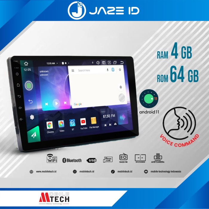 MTECH Android Head Unit 6Gb 9inch 10inch Universal Voice Command