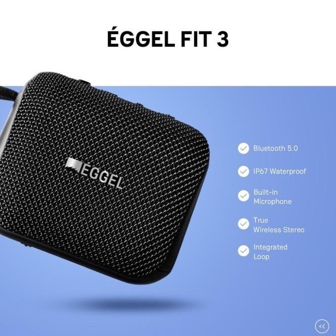Eggel Fit 3 Waterproof Portable Bluetooth Speaker Fit III
