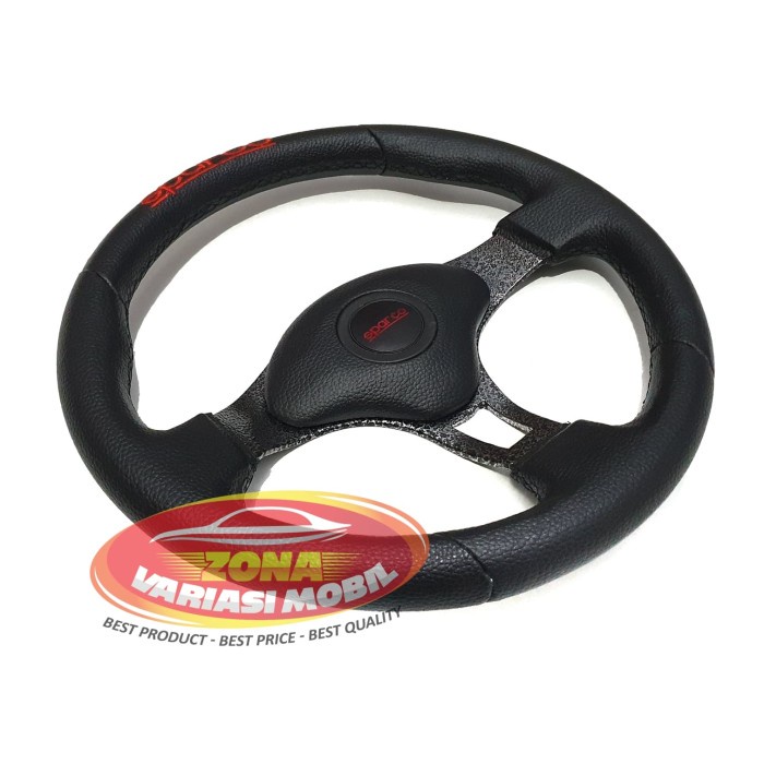 Steer Setir Stir Racing Mobil New Evo Avion 14 Inch Hitam Momo Limited Best