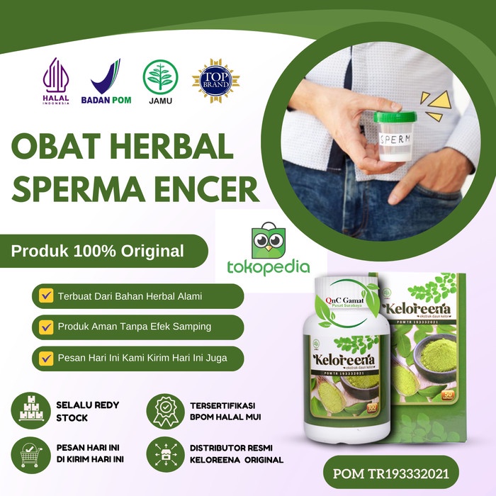 Obat Vitamin Penambah Sperma Untuk Pria - Sperma Encer / Keloreena