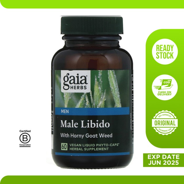 Vitamin Suplemen Pria Gaia Herbs Male Libido