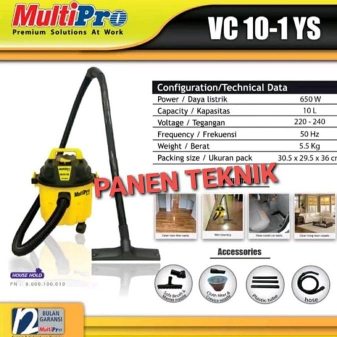 Vacuum Cleaner Multipro 10 Liter Zhizhishopping