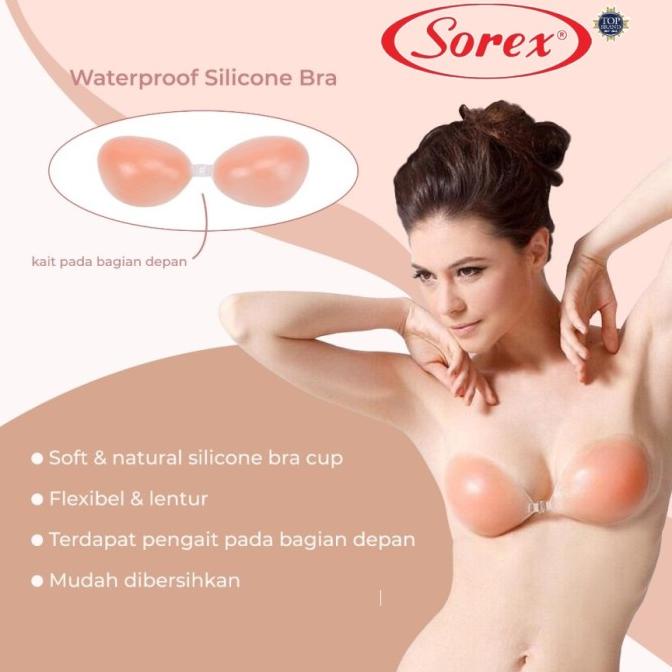 Invisible Push Up Bra Sorex Tanpa Tali BH Tempel Silikon Sorex