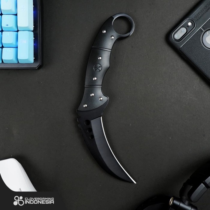 Talon Knife Black - Csgo Counter Strike Knife Pisau Case Ready