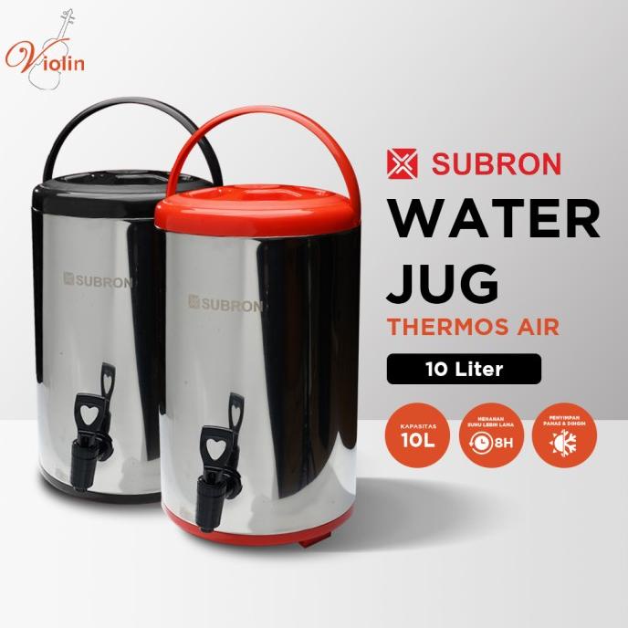 Subron Water Jug Termos Dispenser Air Panas / Dingin 10 Liter
