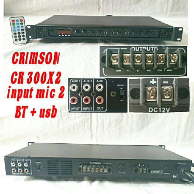 POWER AMPLIFIER CRIMSON CR300X2 |Bagus|Top