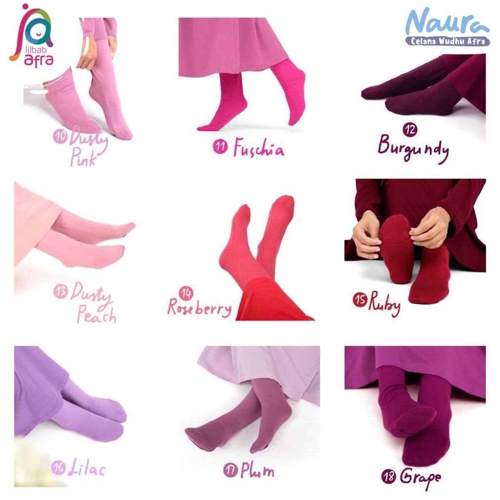 Kekinian - Celana Legging Wudhu Big Size Naura - Jilbab Afra ( Jilbab Arfa ) Celana Dalaman Gamis Ba