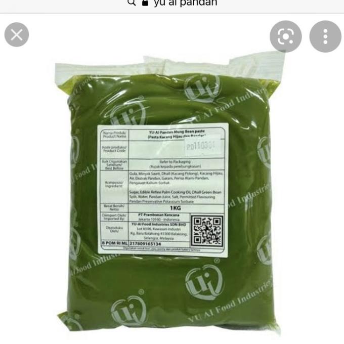 

ern YU AI PANDAN FILLING SOFT 1 KG