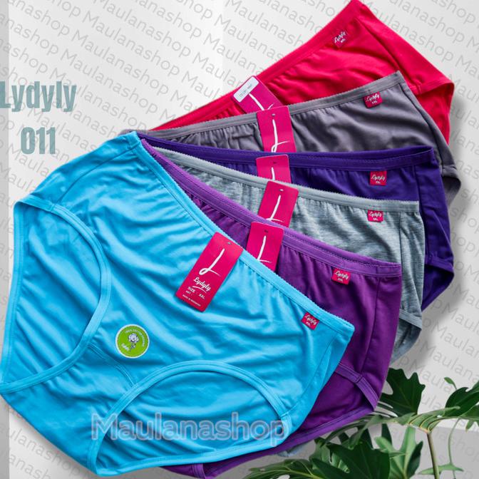 (1 Lusin) Lydyly 011 Ukuran XXL Celana Dalam Wanita Lydyly Bahan Katun