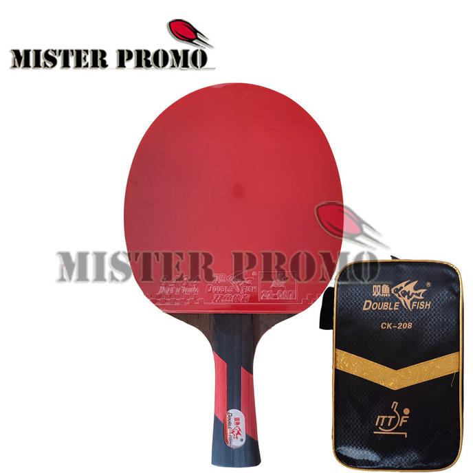 bat bet pingpong tenis meja double fish ck-208 original + cover