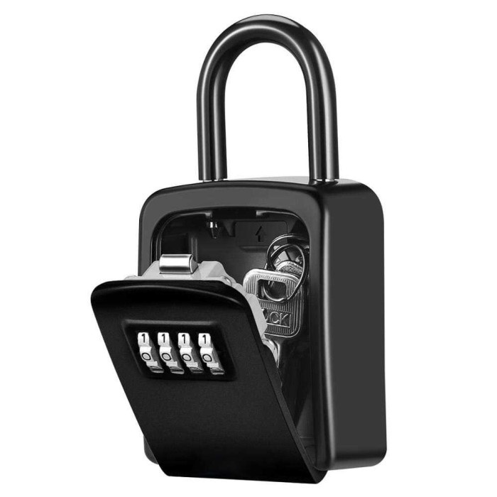 For Sale Gembok Pintu Pagar Brankas Rumah 4 Password + Tempat Kunci Ori