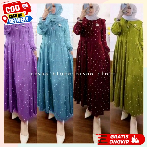Baju Wanita Dewasa Baju Murah Maxy Buju Gam Maxi Deres Remaja Model Terbaru 2024 Ghamis Dress Pakaia