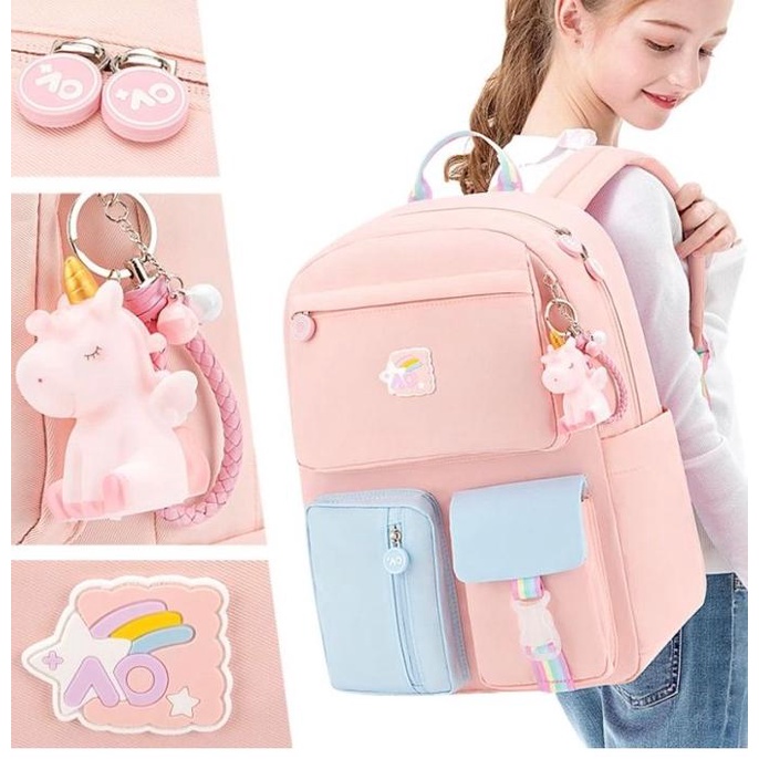 Tas Kulkas Import Ransel Anak Perempuan Tas Sekolah Sd Waterproof Ori Limited Edition