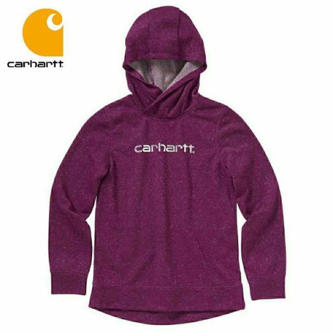 sweater anak perempuan ungu gliter merk carhartt original