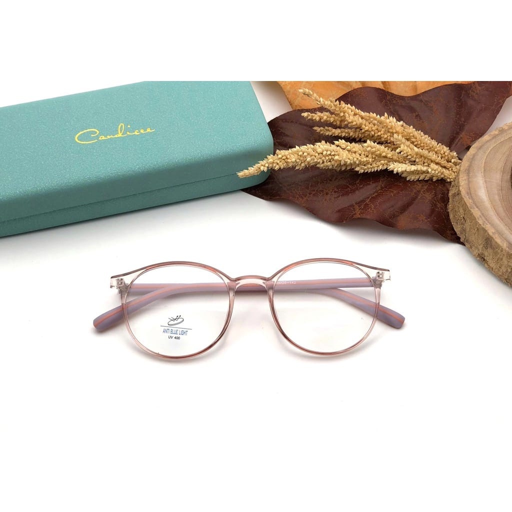 Frame Kacamata 2243(Free Box+Lap) Kacamata Vintage Frame Bulat Kacamata Pria Wanita Lensa Bluecroc