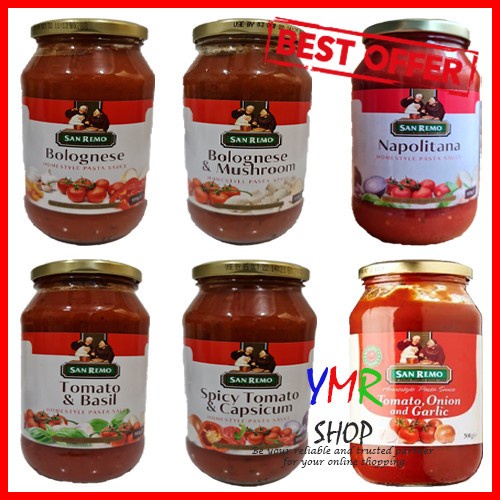 

Promo San Remo Pasta Sauce All Varian 500Gr