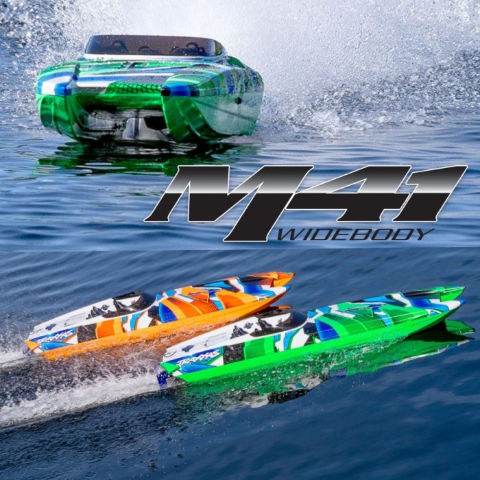 Promo Rc Traxxas Boat 57046-4 Rc M41 Widebody Catamaran Race