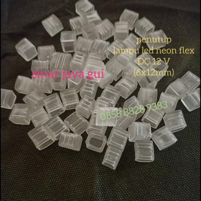 Penutup Lampu Led Neon flex / penutup ujung lampu led neon flex DC 12V