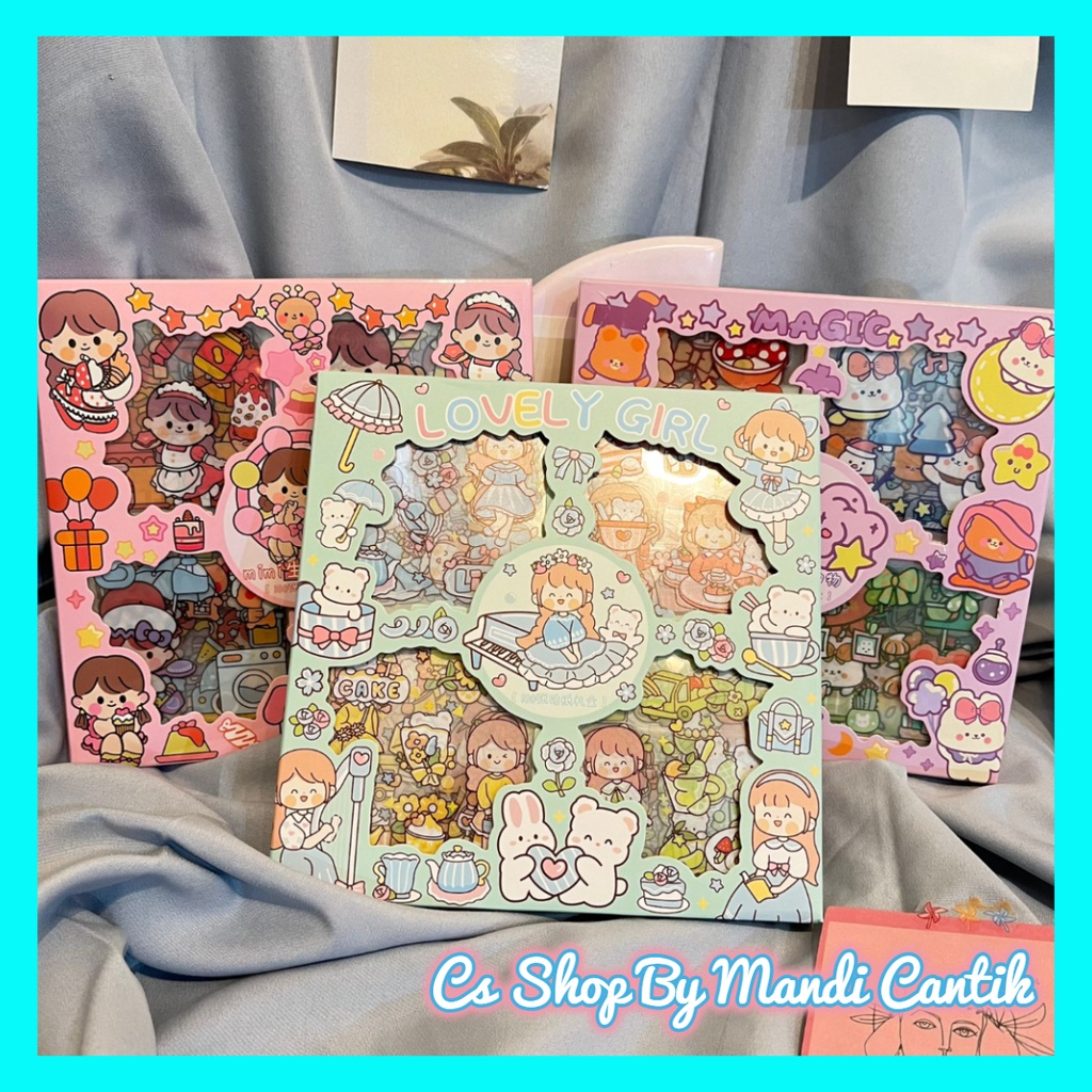 

Paket Stiker Senmu Momo Anti Air Isi 100Pcs Cute Gambar Cewe Kartun Bisa Cod