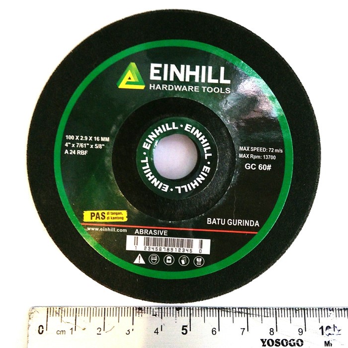 Batu Poles Flexible kaca 4" Einhill