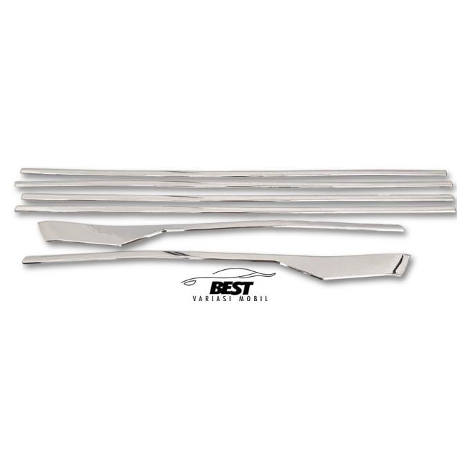 List Kaca Samping Xenia 2022 / Chrome / Lis Kaca Samping