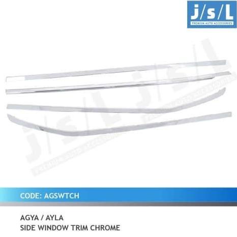 Lis/List Kaca Samping Agya Ayla Chrome