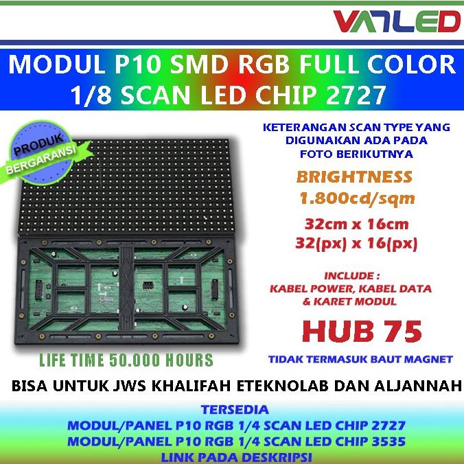 Modul panel P10 Running Text RGB Full Color smd 8 scan outdoor